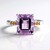 Anello in argento con Ametista Rose de France