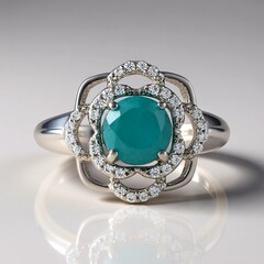 Anello in argento con Grandidierite
