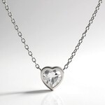 Collana in argento con Topazio Bianco