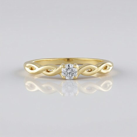 Anello in oro con Diamante IF (G)