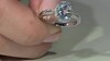 Gouden ring met een AAA Braziliaanse Aquamarijn