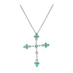 AAA-Sambia-Smaragd-Goldhalskette (CIRARI)