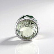 Colgante en plata con Amatista verde (MONOSONO COLLECTION)