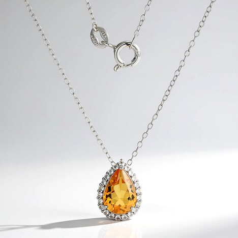 Collana in argento con Citrino