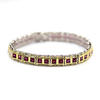 Rhodolith-Silberarmband (Dallas Prince Designs)