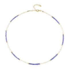 Edelstein-Silberhalskette