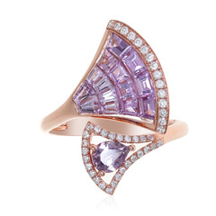 Anello in oro con Zaffiro Rosa (CIRARI)