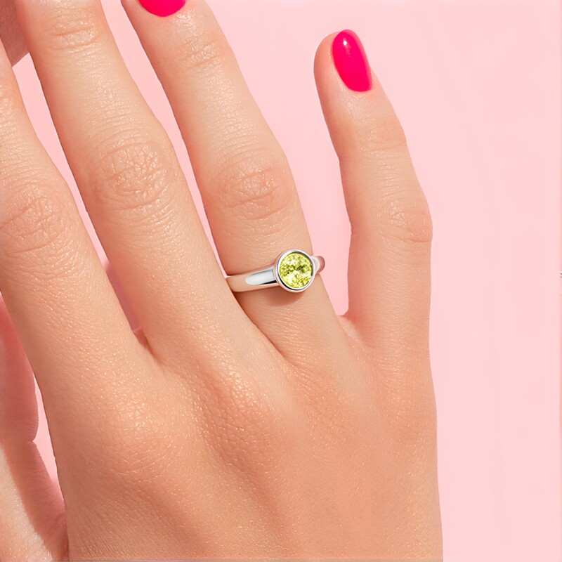 Bague en argent et Quartz de l'Ouro Verde