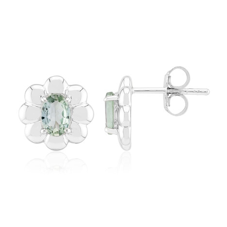 Orecchini in argento con Tanzanite Verde (non riscaldata)