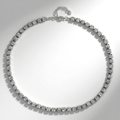 Collana in argento con Ematite Argentata