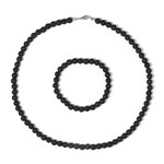 Schwarze Lava-Silberset