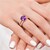 Anillo en plata con Amatista de Siberia