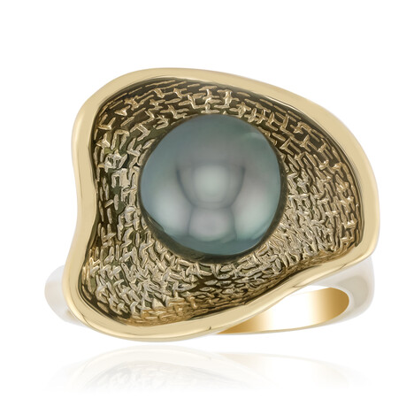 Anello in argento con Perla Tahitiana (TPC)