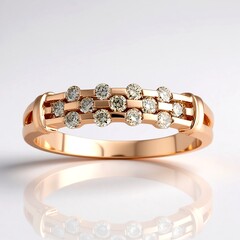Anello in oro con Diamante Rose de France SI1 di Argyle