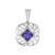 Ciondolo in oro con Tanzanite AAA (Ornaments by de Melo)