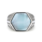 Larimar-Silberring