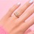 Gouden ring met SI1 Argyle Rose De France Diamanten (Annette)