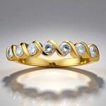Anello in oro con Diamante SI1 (G) (Annette)