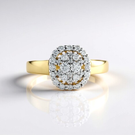 Anello in oro con Diamante SI2 (H) (de Melo Gold)