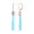 Pendientes en plata con Calcedonia azul (KM by Juwelo)