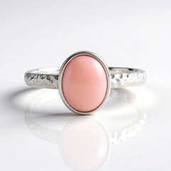 Anello in argento con Opale Rosa (de Melo)