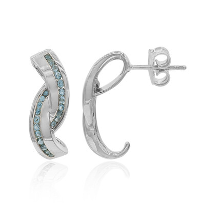 Orecchini in argento con Topazio Blu Londra