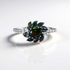 Anello in argento con Opale Mezezo (de Melo)