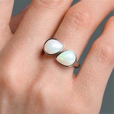 Welo-Opal-Silberring