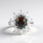 Anello in argento con Opale Mezezo