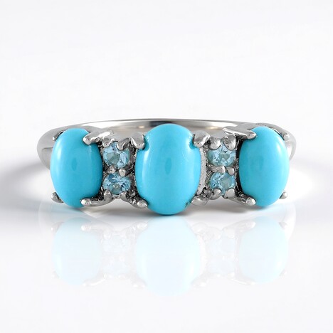 Anello in argento con Turchese Sleeping Beauty (Faszination Türkis)