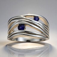 Anello in argento con Iolite (TPC)
