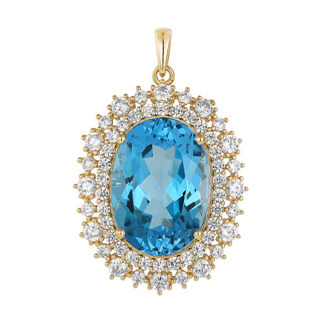 Marambaia-Topas-Silberanhänger