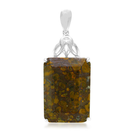 Dinosaurier-Quarz-Silberanhänger