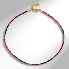 Collana in argento con Rubino Mozambico