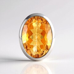 Ciondolo in argento con Quarzo Arancione