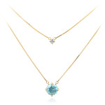 Collar en oro con Zircón de Ratanak Kirí (de Melo Gold)