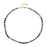 Mystic Sapphire Silver Necklace (Riya)