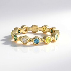 Anello in oro con Diamante Cioccolato I2 (SUHANA)