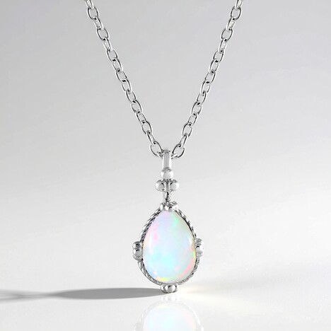 Collana in argento con Opale di Welo