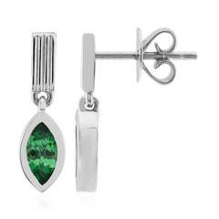 Orecchini in argento con Tsavorite del Kenya (Pallanova)