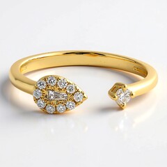 Anello in oro con Diamante SI1 (H) (CIRARI)