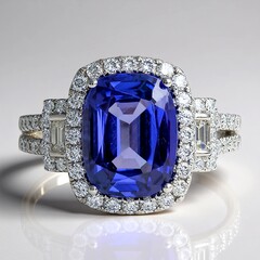 Anello in oro con Tanzanite AAA