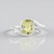 Anello in argento con Quarzo Limone