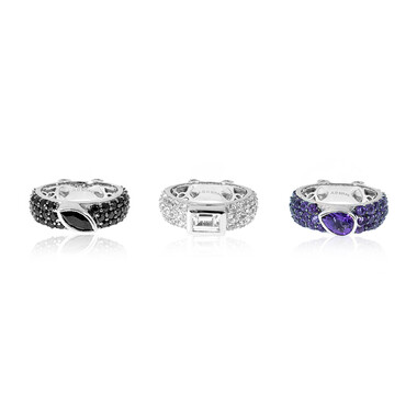 Edelstein-Silberringe (Dallas Prince Designs)