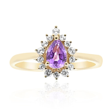 Purpurfarbener Ceylon-Saphir-Goldring