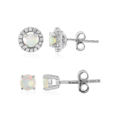 Pendientes en plata con Ópalo de Welo