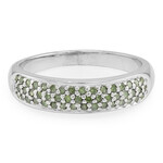 Zilveren ring met Fancy diamanten
