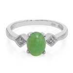 Bague en argent et Chrysoprase impériale