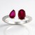 Anello in argento con Rubino Bemainty