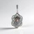 Ciondolo in argento con Labradorite rosa Maniry